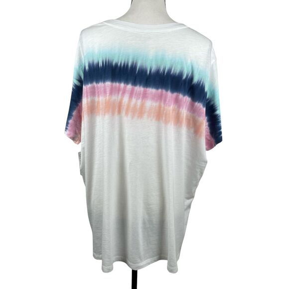 Athleta Women’s Tee Plus 3X Move With Pride Tie-Dye Organic Cotton Short Sleeve - Picture 7 of 11